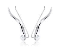 Silver Earring Slender Design EL-105